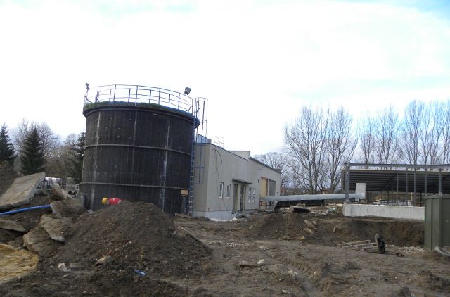 Budynek odwadniania osadów Budynek odwadniania osadów